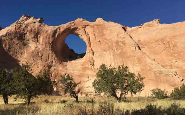 Rock formation on the Navajo Nation. Credit: Amber McCullum, NASA.