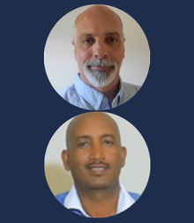 Photo of Peter Guerra and Tewodros Tesfamichael